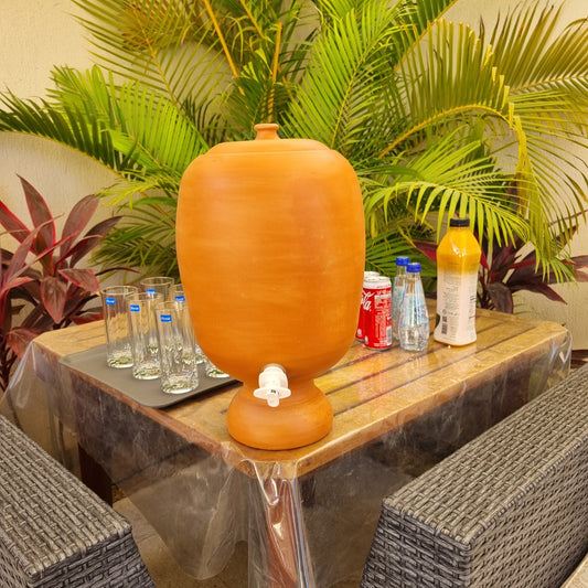 Terracotta Clay Water Cooler - 10L