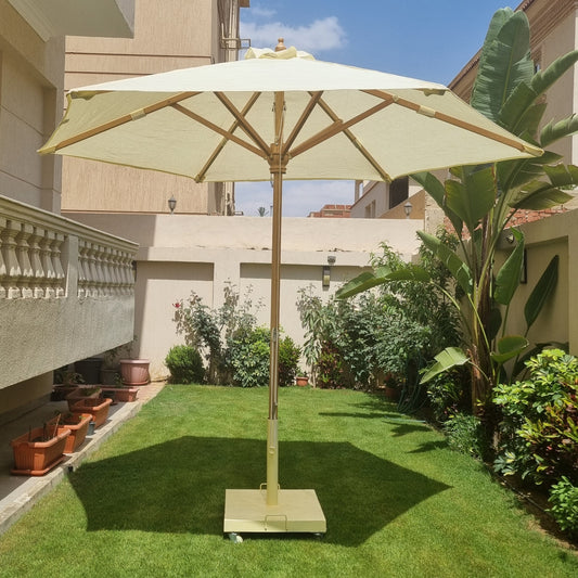 Premium Garden Umbrella - Claro Fabric - Base Included