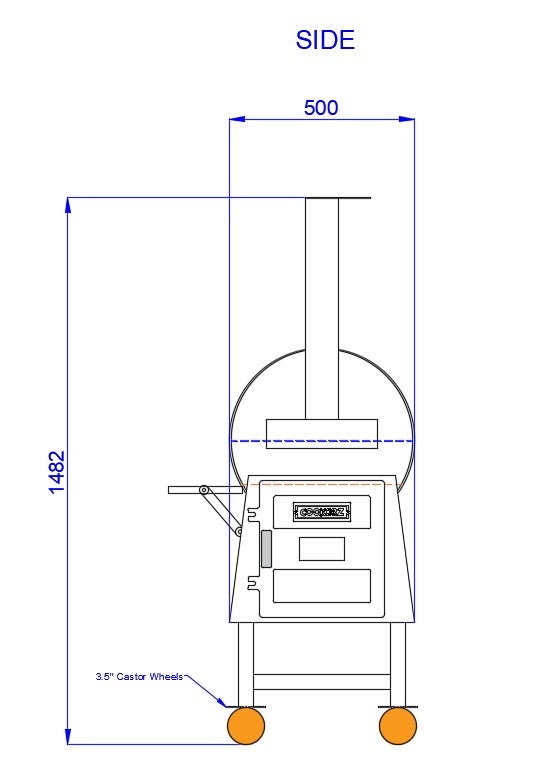 COOKERZ - Reverse Flow Offset Smoker - 175L