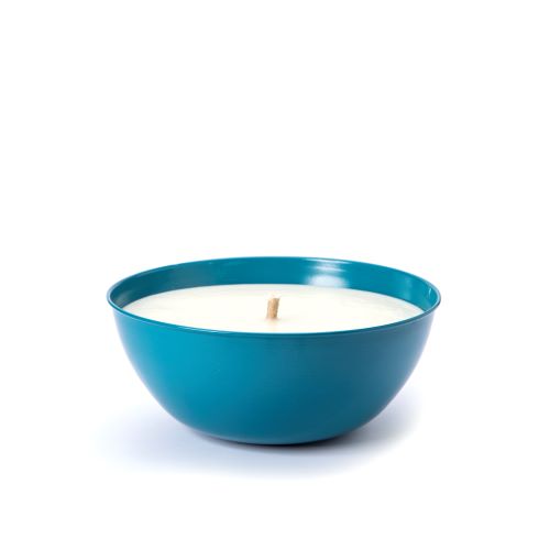 Lemon Scented Citronella Candle Metal Bowl - Small