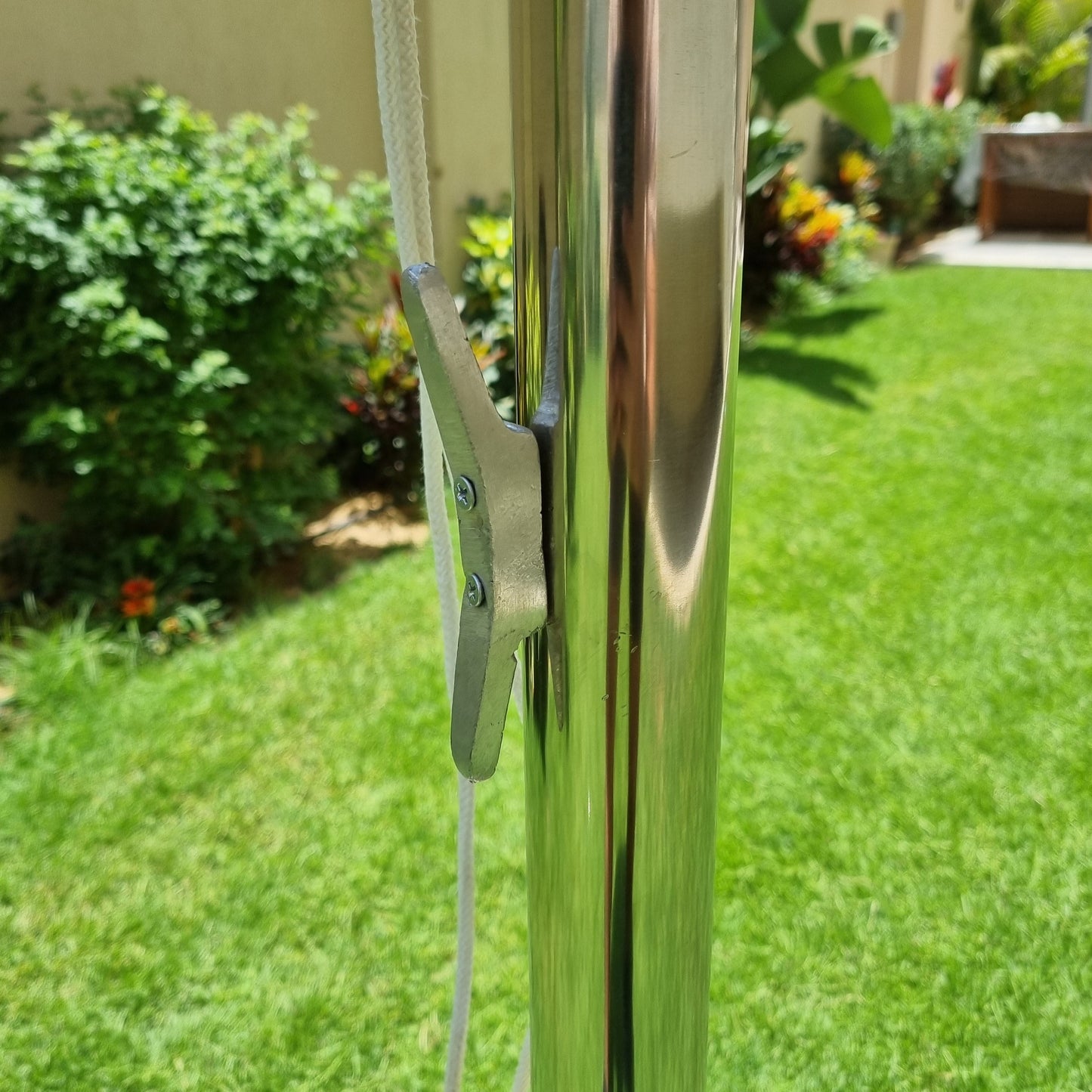 Premium Stainless Steel Garden Umbrella - Claro Fabric - Base Included