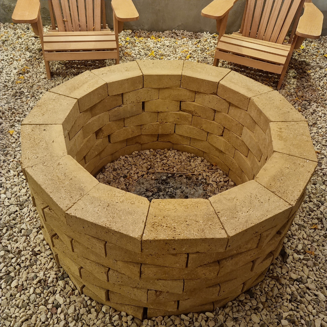 Natural Stone Wood-logs Firepit (pre-order)