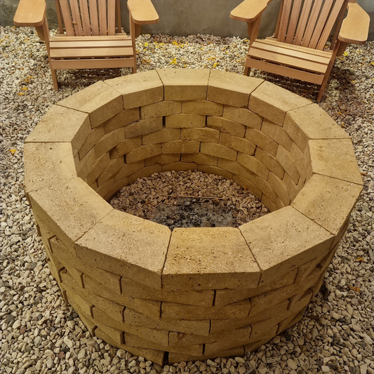 Natural Stone Wood-logs Fire pit