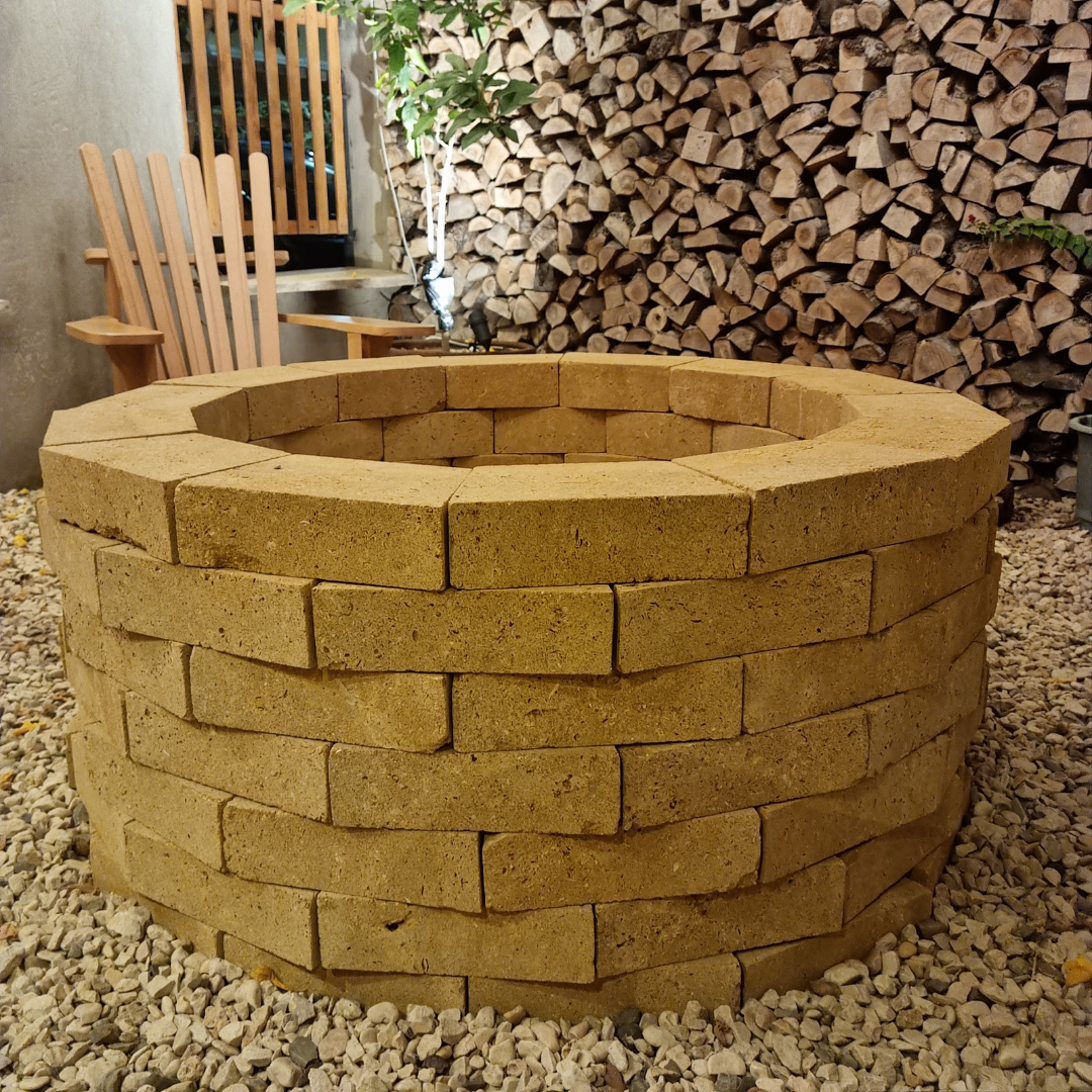 Natural Stone Wood-logs Firepit (pre-order)