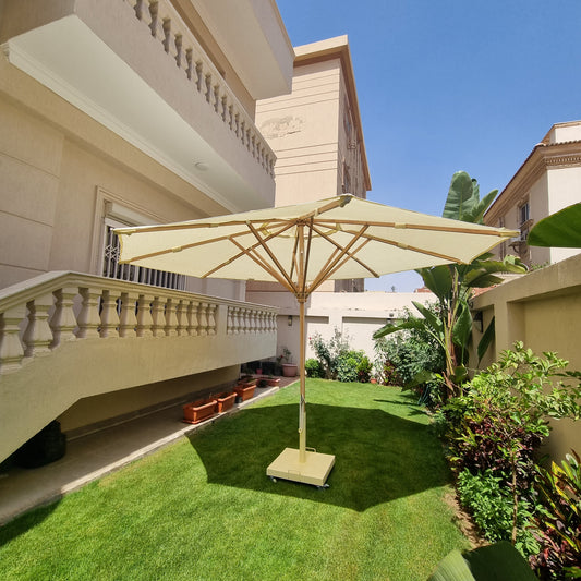 Premium Garden Umbrella - Claro Fabric - Base Included