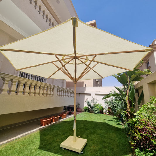 Premium Garden Umbrella - Claro Fabric - Base Included