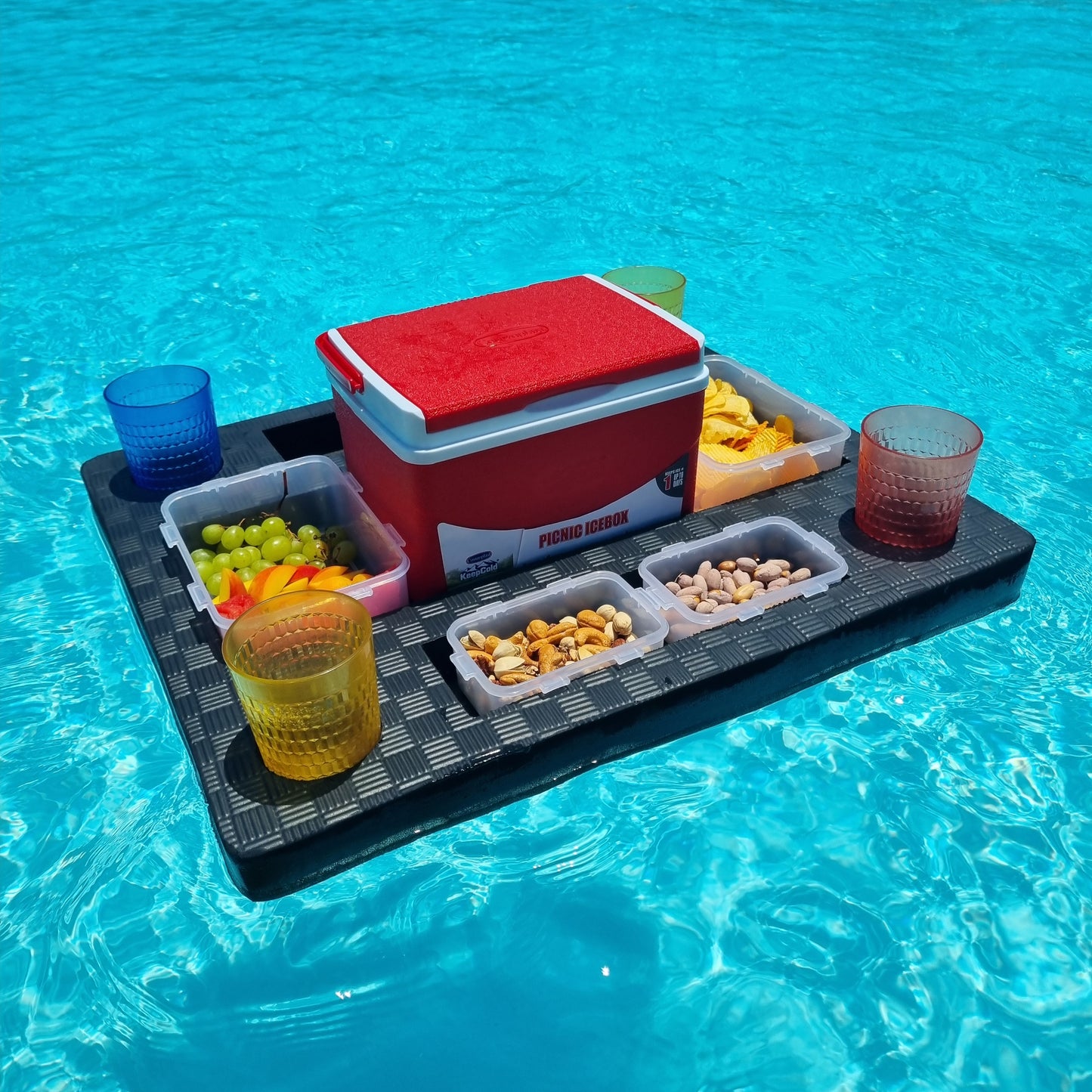 Ultimate Floating Pool Bar (With Containers & Icebox)