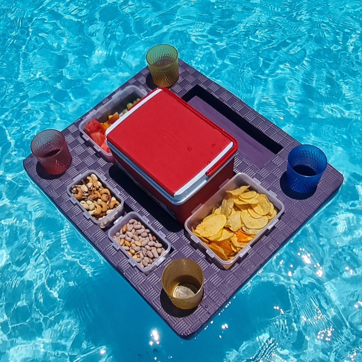 Ultimate Floating Pool Bar (With Containers & Icebox)