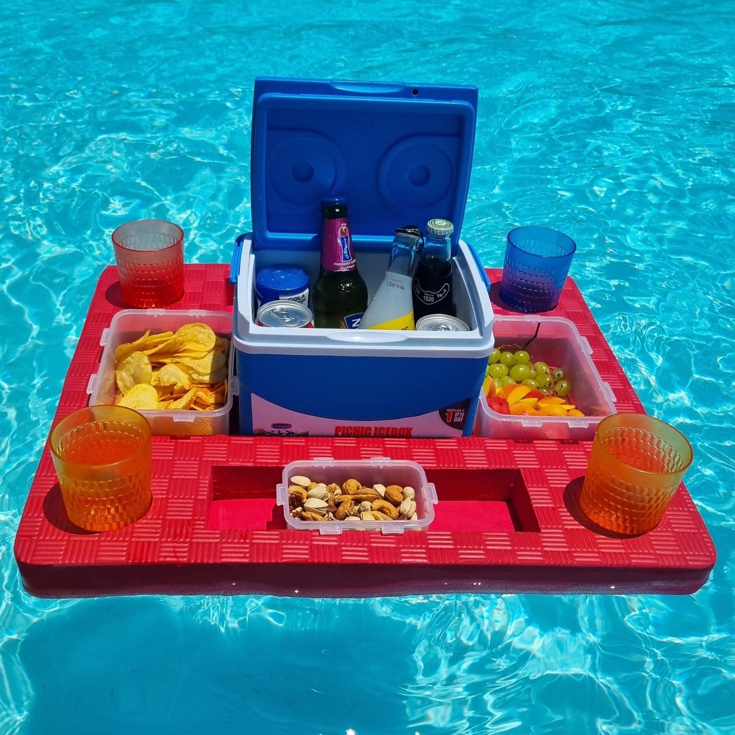 Ultimate Floating Pool Bar (With Containers & Icebox)