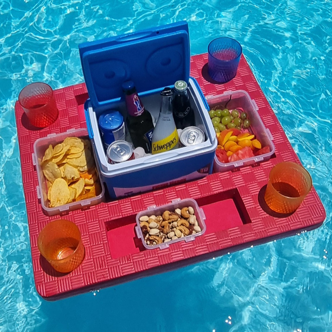 Ultimate Floating Pool Bar (With Containers & Icebox)