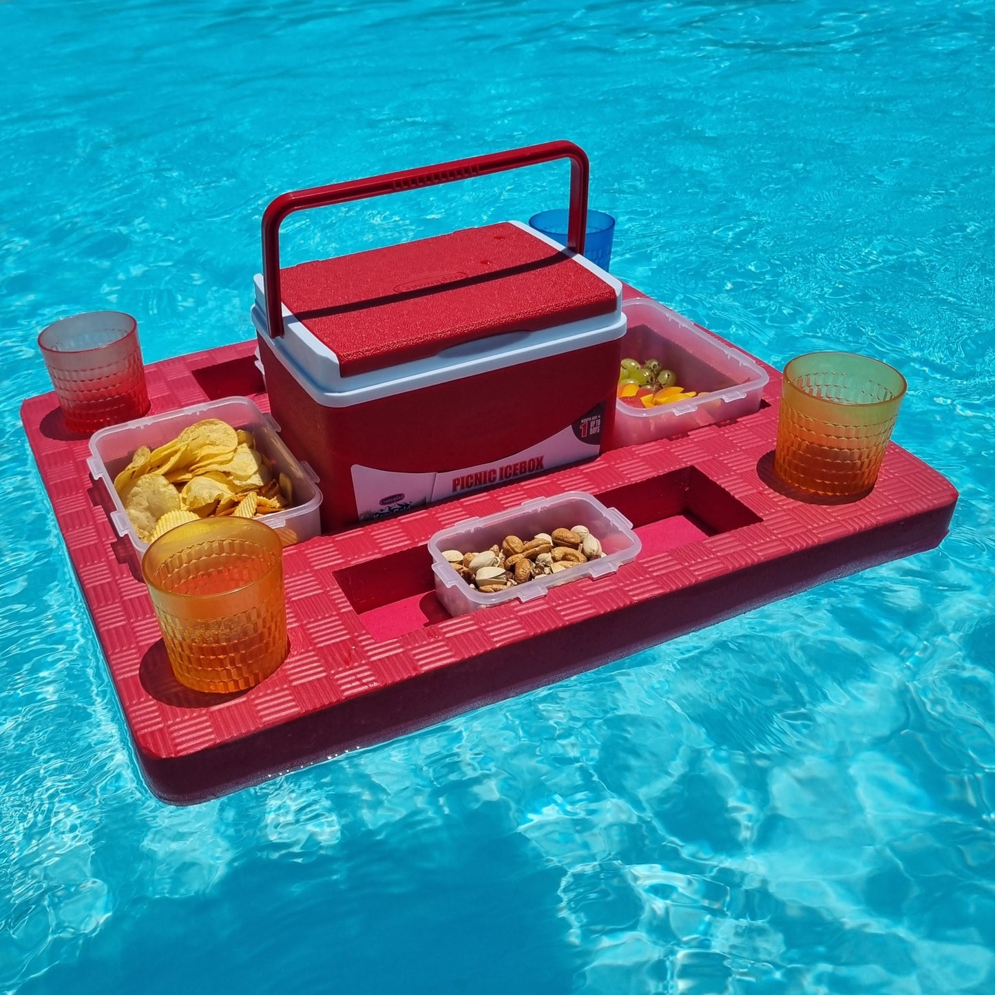 Ultimate Floating Pool Bar (With Containers & Icebox)