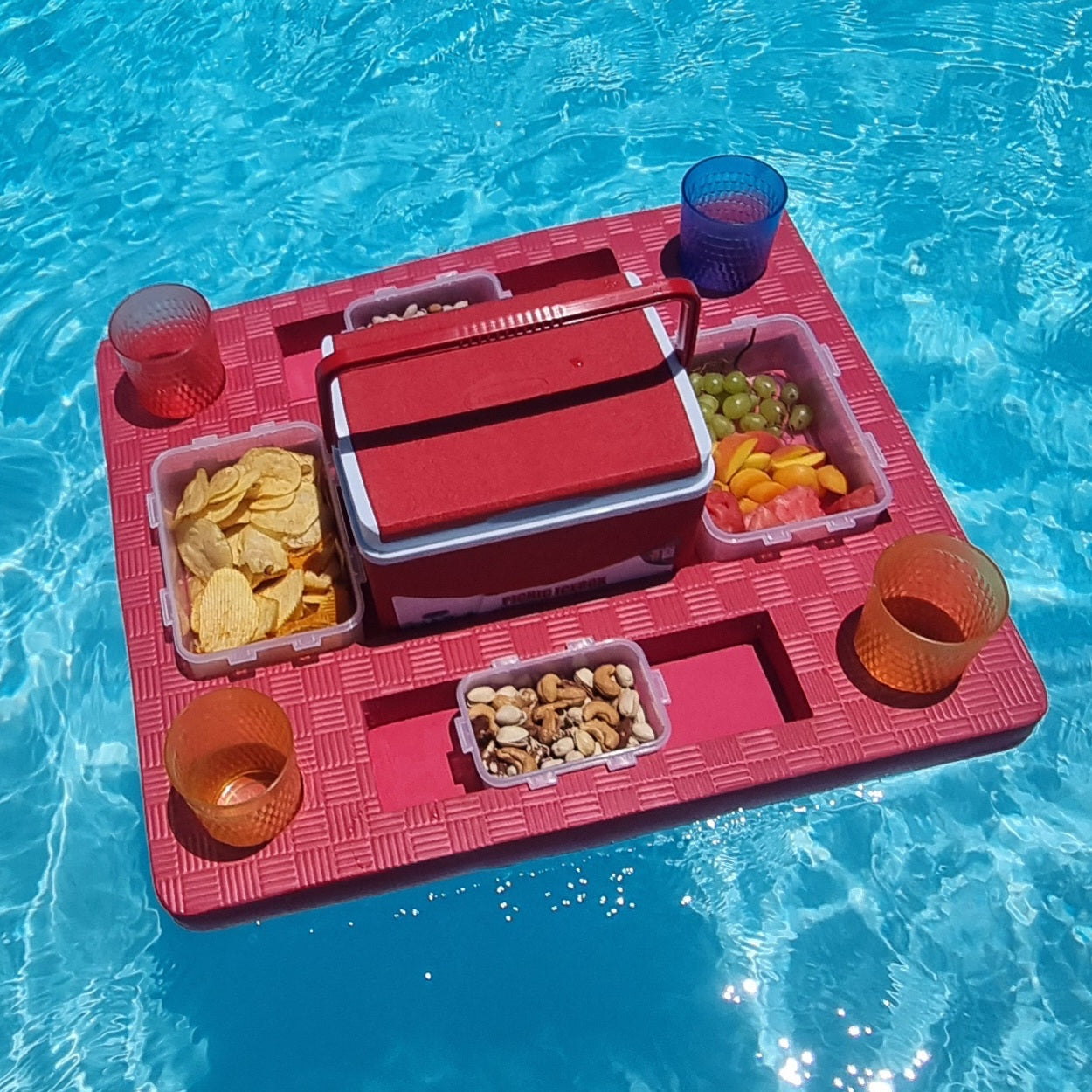 Ultimate Floating Pool Bar (With Containers & Icebox)