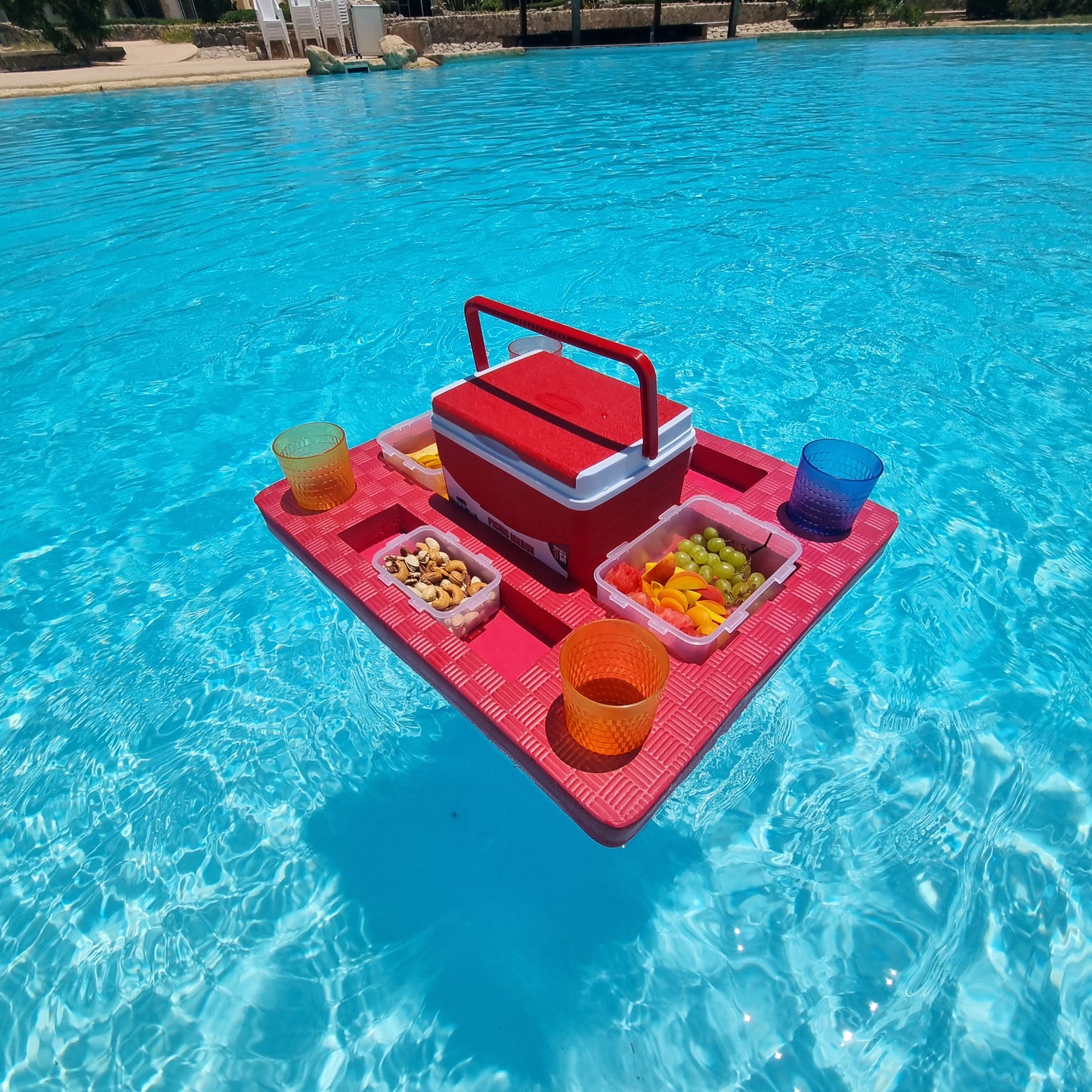 Ultimate Floating Pool Bar (With Containers & Icebox)