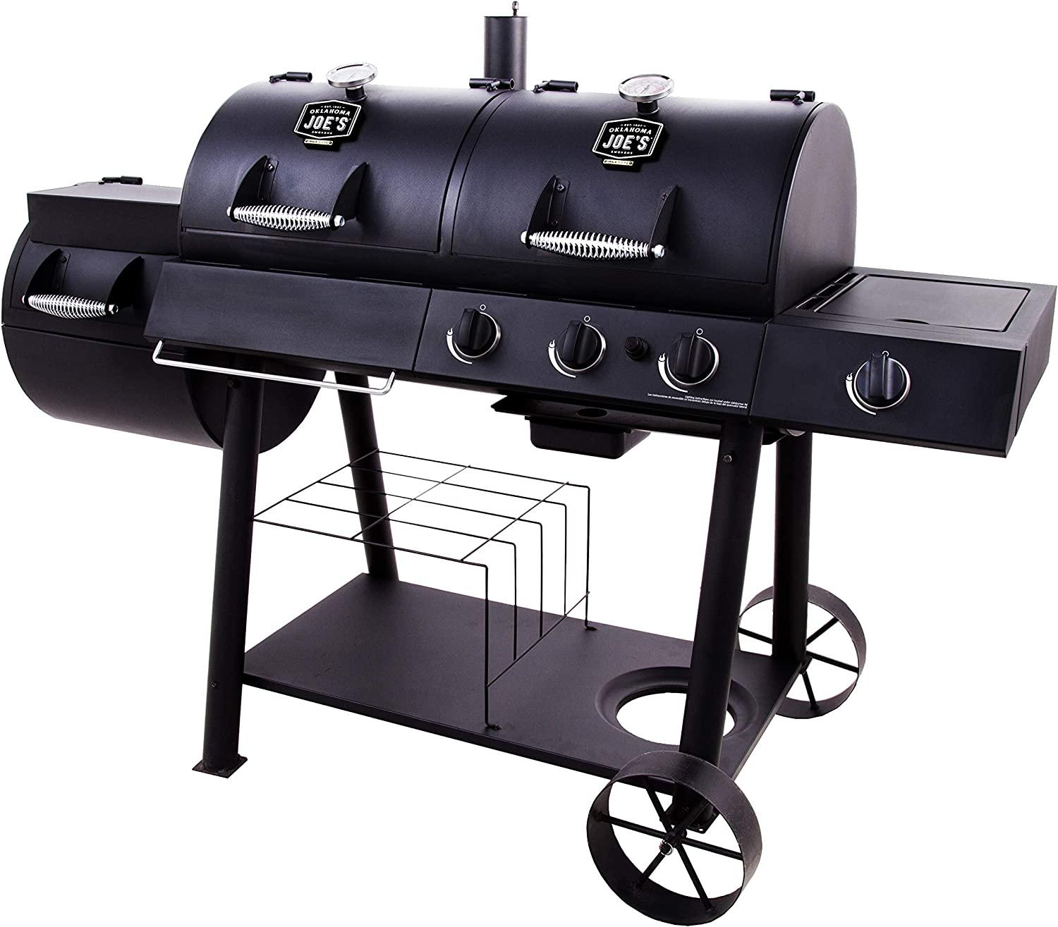 Oklahoma Joe s Longhorn Combo Charcoal Gas Smoker Grill GAZEBO Egypt