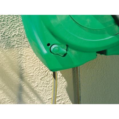 Wall-Mounted Fast Hose Reel with 40M Hose - Hozelock UK Fast Reel Heavy Duty
