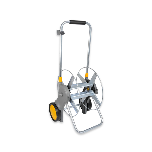Metal Hose Reel Cart (Empty) 90m - Hozelock UK Metal Heavy Duty