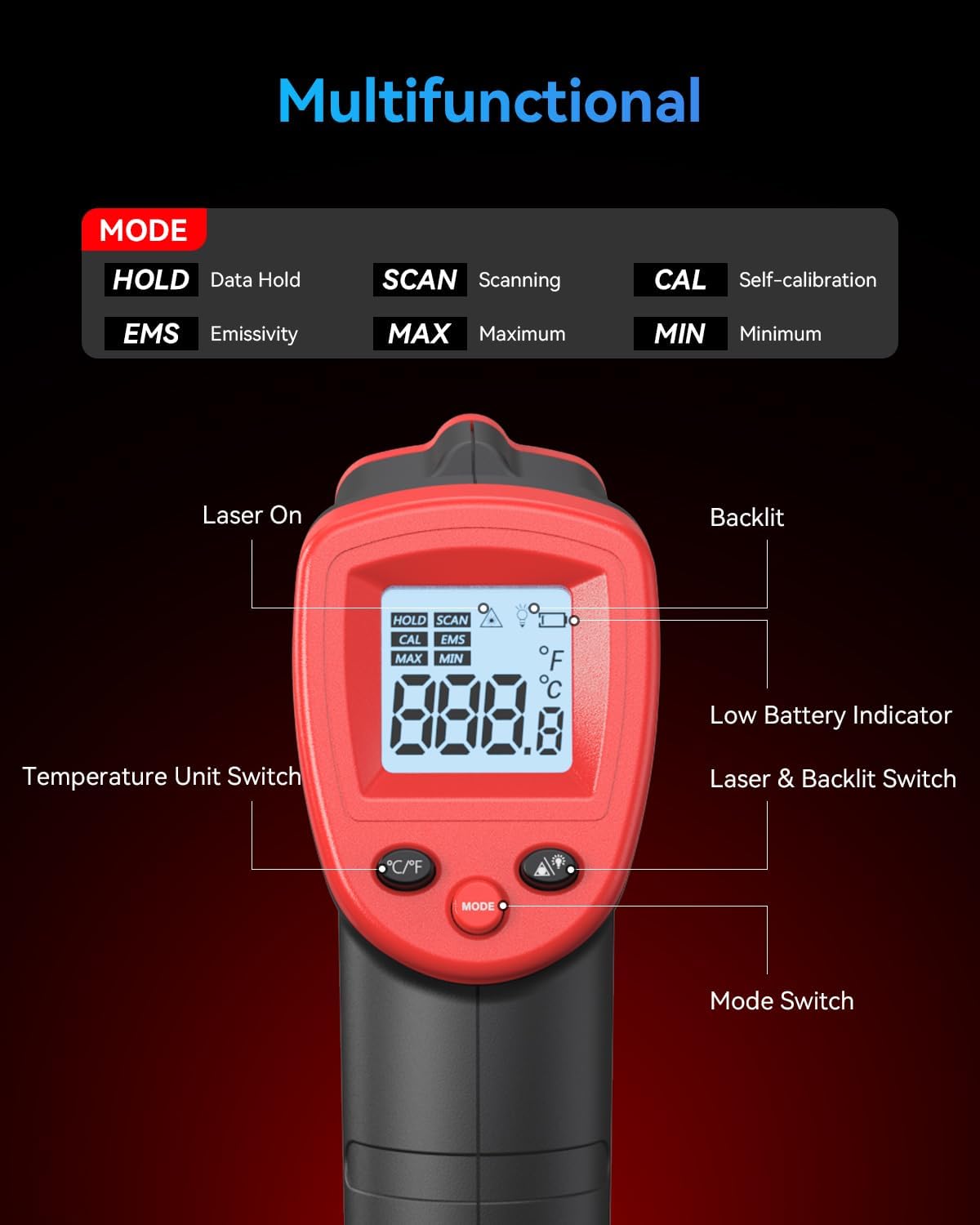 Wintact Infrared Thermometer Gun