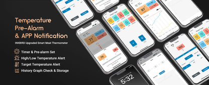 Inkbird - Bluetooth Meat Thermometer INT-11X-B