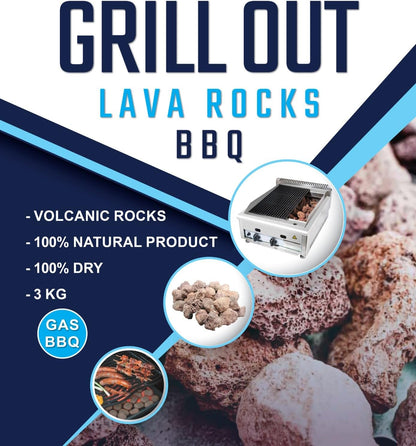 Grill out - Lava Rocks (3kg)