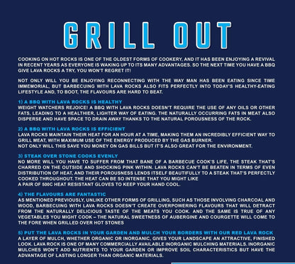 Grill out - Lava Rocks (3kg)