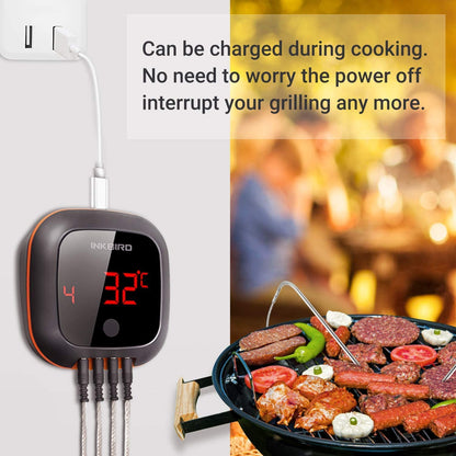 Inkbird - Bluetooth BBQ Thermometer IBT-4XS