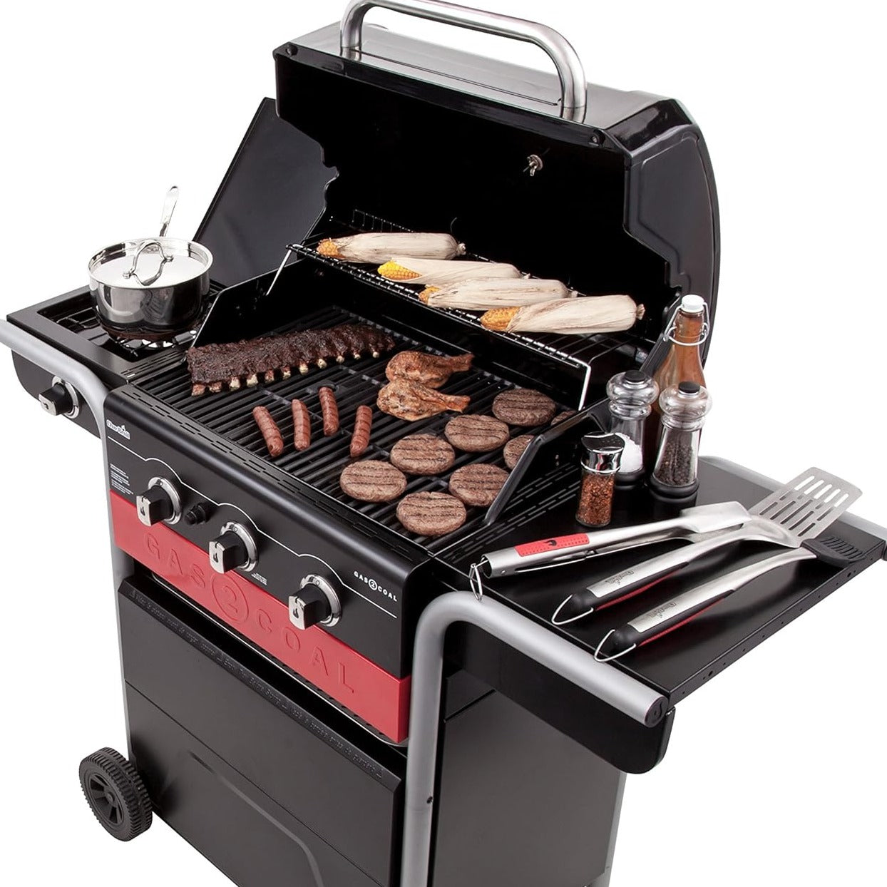 Char-Broil GAS2COAL 2-IN-1 BBQ GRILL 3B+SB