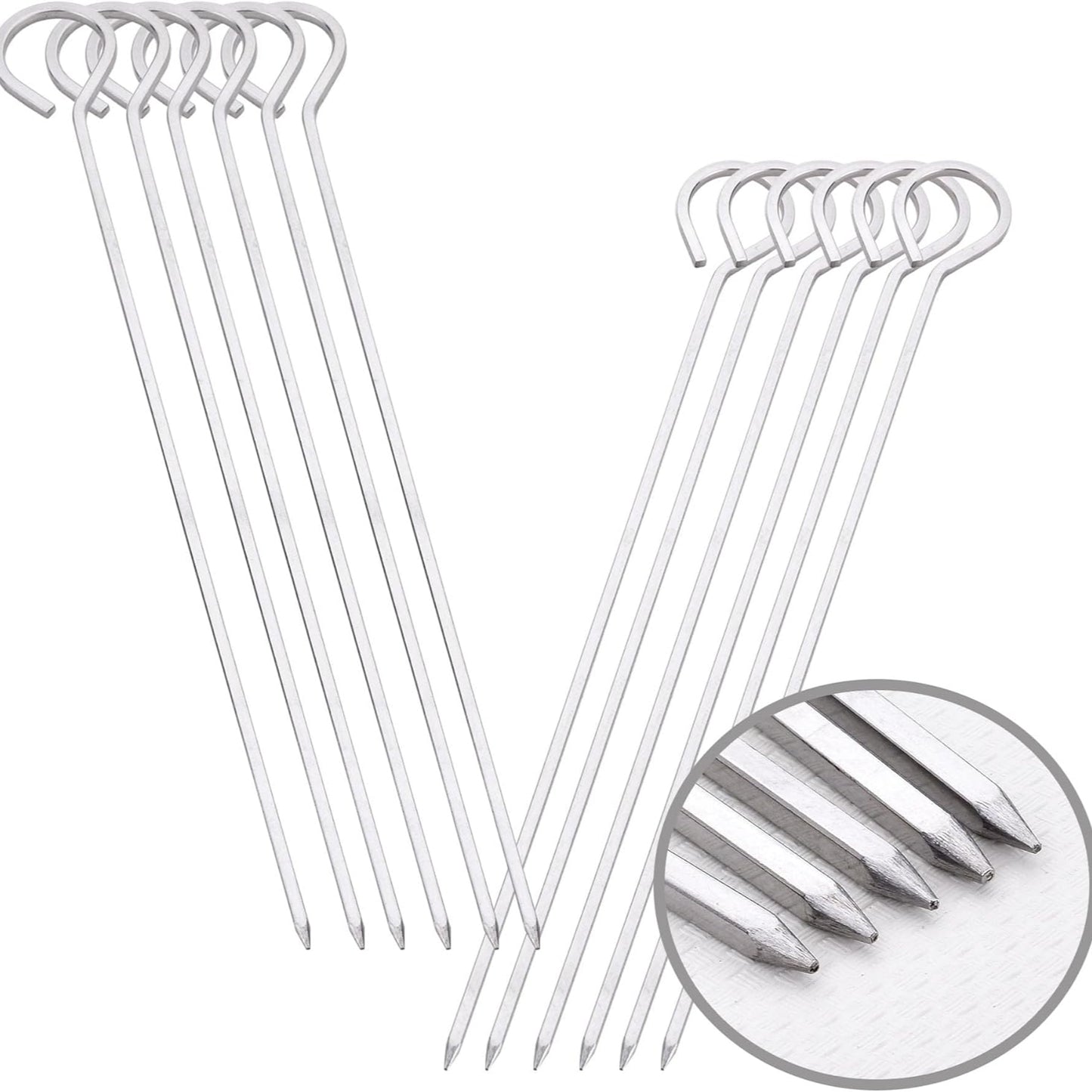 Barbecue Skewers 10Pack Stainless Steel