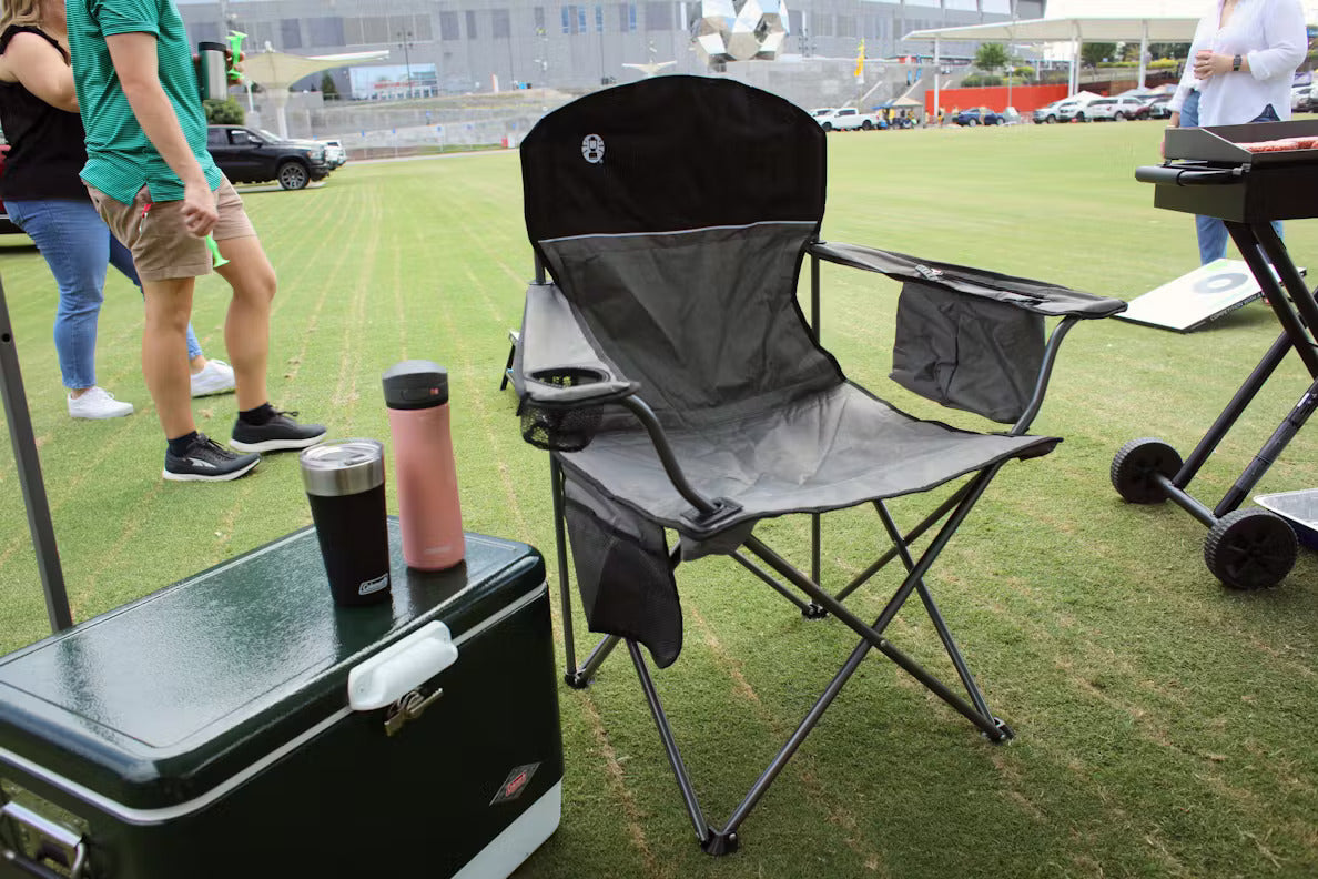 Coleman - Camping Chair with Built-In 4-Can Cooler