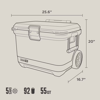 Coleman - Pro 52 Liter Hard Cooler Desert Sand