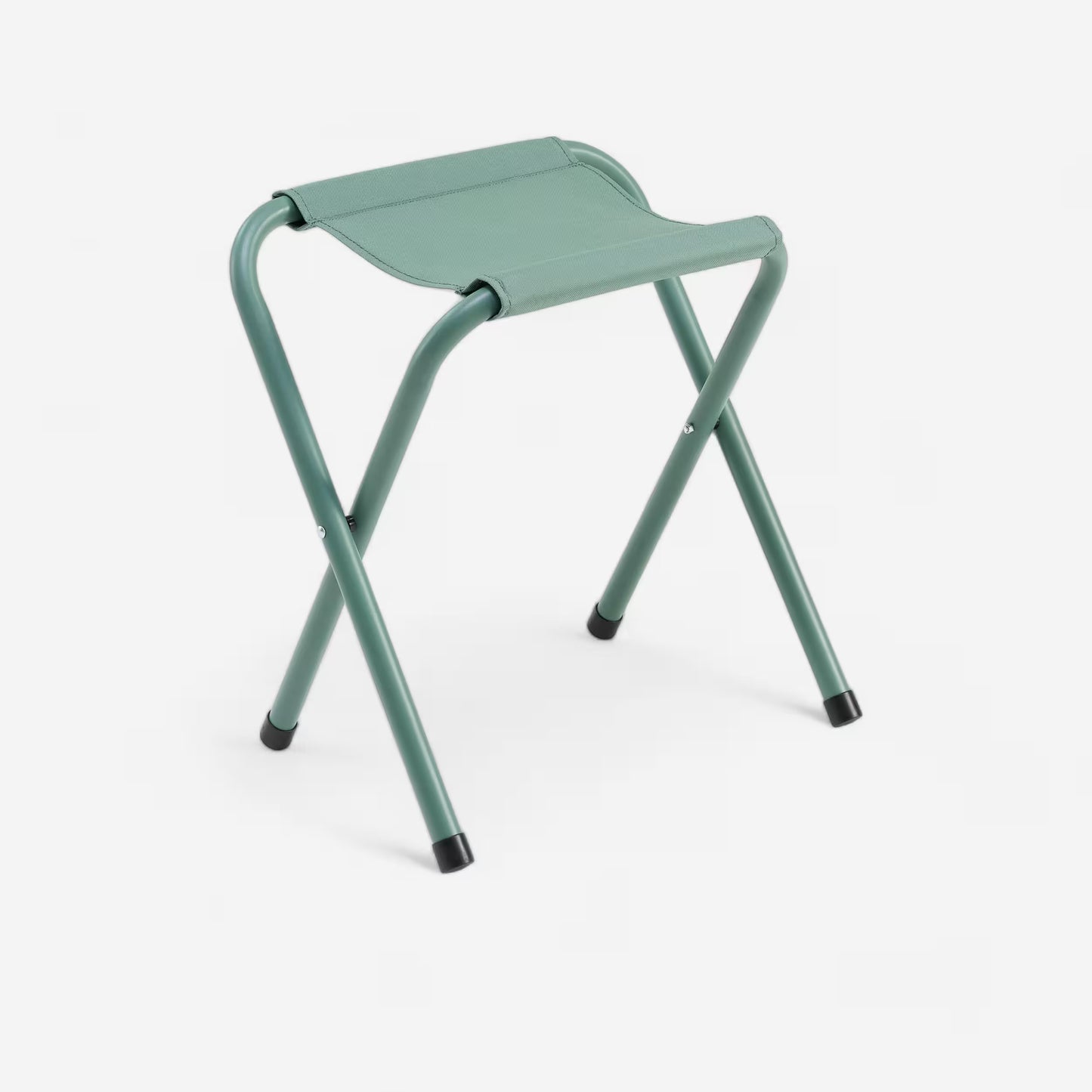 Folding camping stool - green