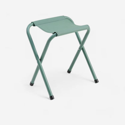 Folding camping stool - green