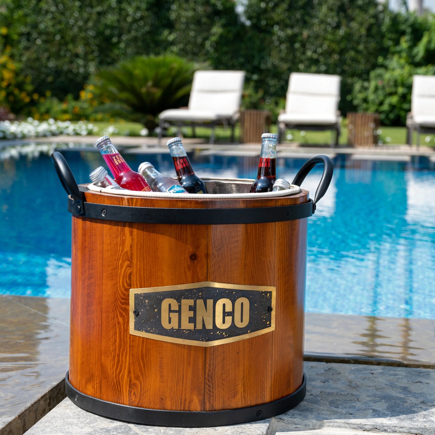 Genco - TimberChill Ice Bucket with Stainless Steel Insert