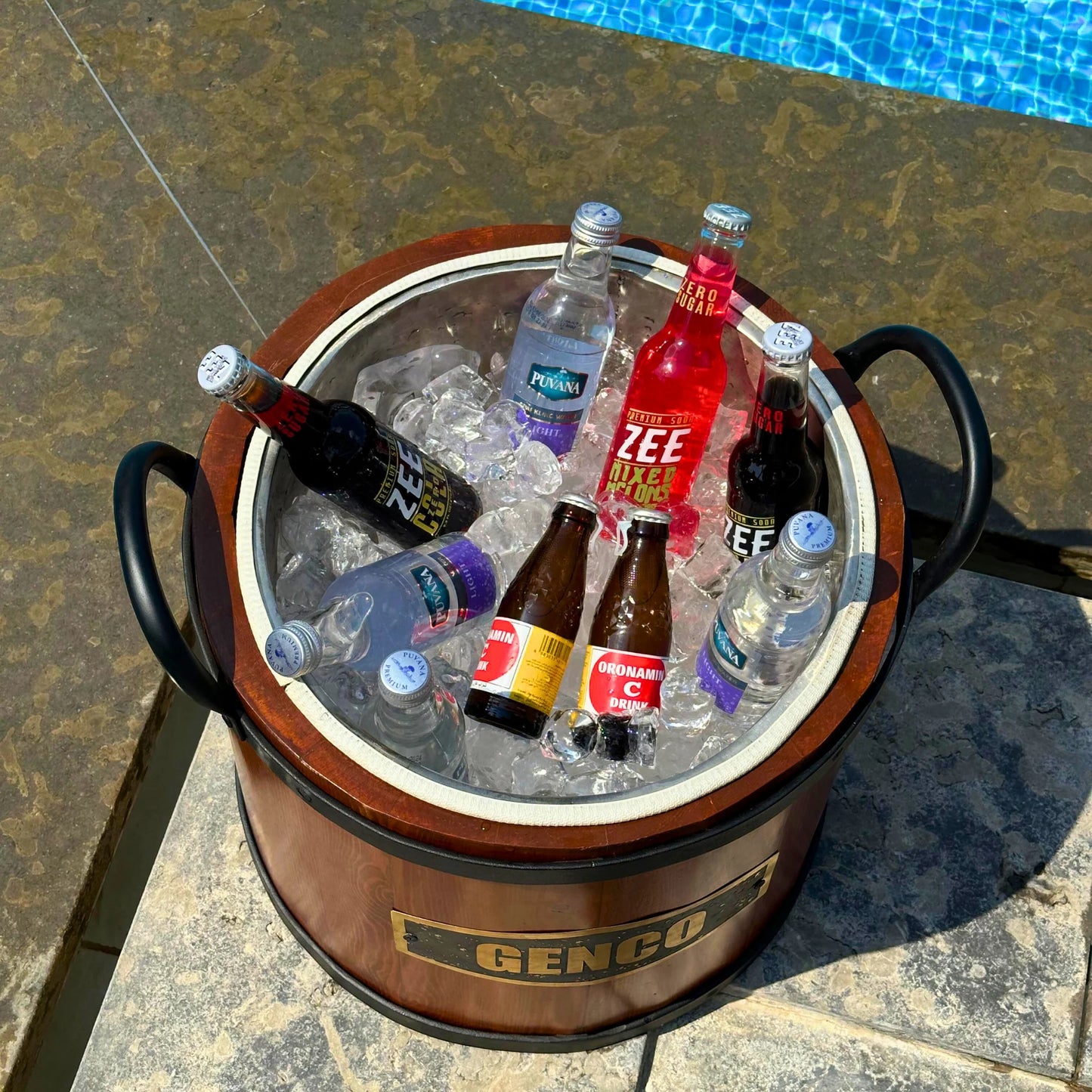 Genco - TimberChill Ice Bucket with Stainless Steel Insert