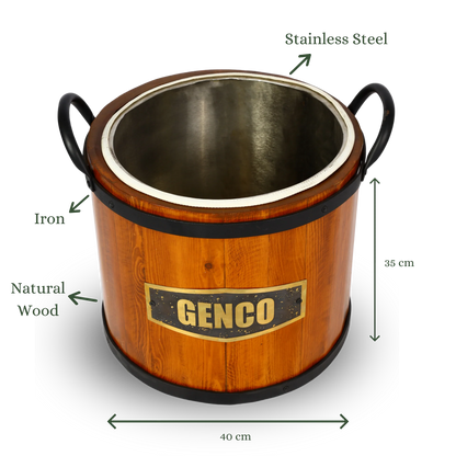 Genco - TimberChill Ice Bucket with Stainless Steel Insert