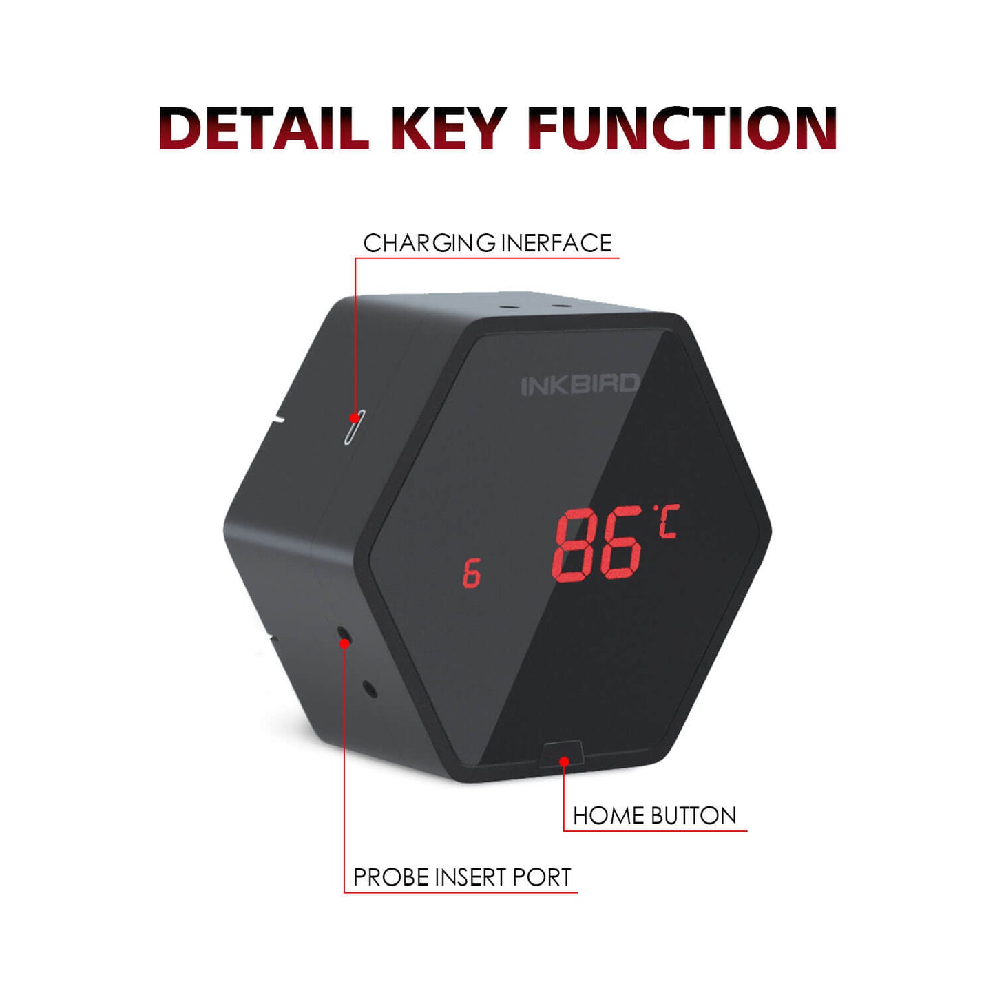 Inkbird - Bluetooth BBQ Thermometer IBT-6XS