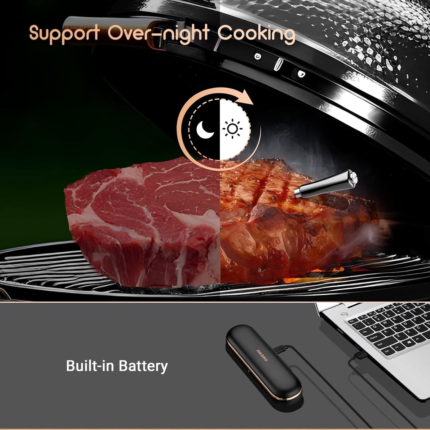 Inkbird - Bluetooth Meat Thermometer INT-11P-B