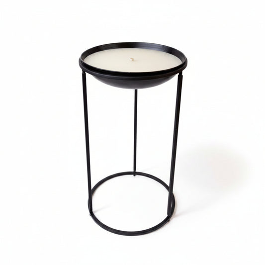 Lemon Scented Citronella Candle Metal ( Large ) + Stand bundle