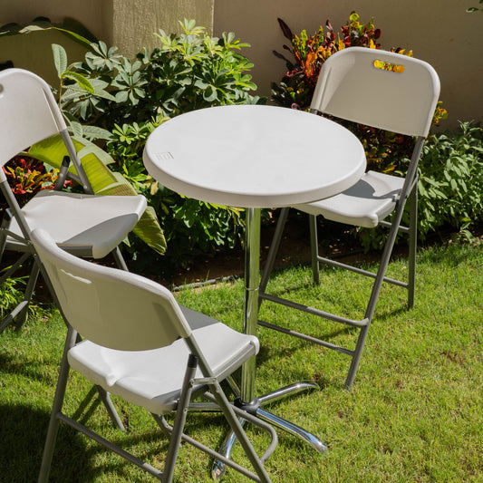 Outdoor Folding High Chair (Set of 4)