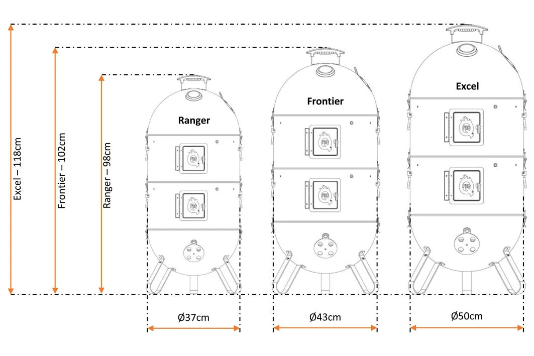 ProQ - Frontier BBQ Smoker - 43cm