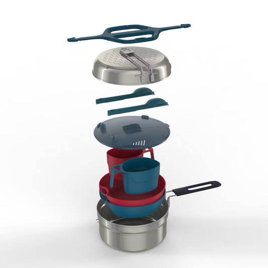 QUECHUA - 2-person camping cooking set 