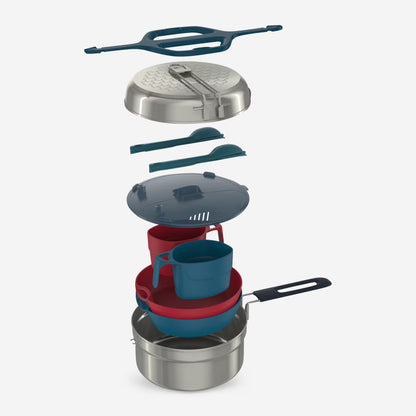 QUECHUA - 2-person camping cooking set 
