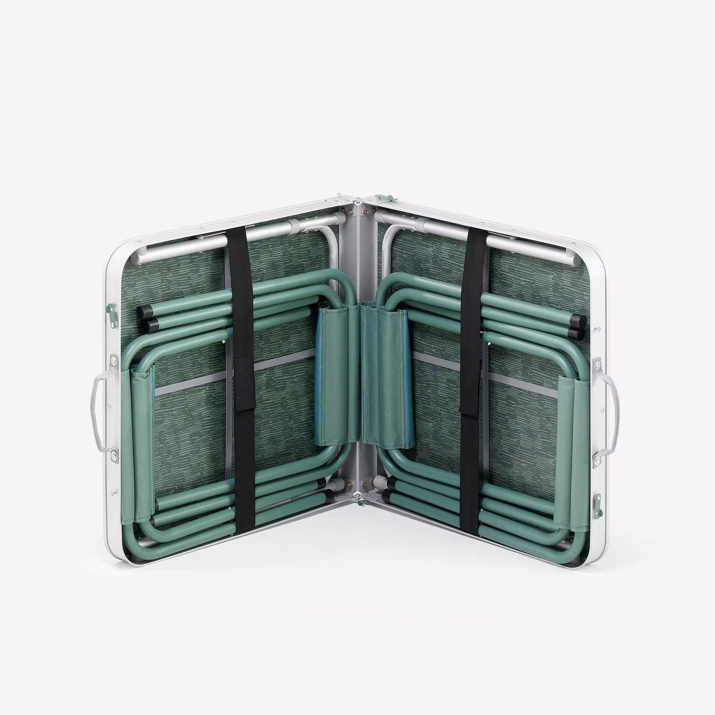 QUECHUA - Folding Camping Table - 4 Stools