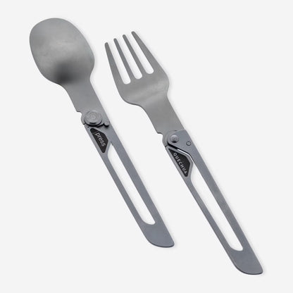 QUECHUA - Folding Cutlery Set (Pack of 2 )