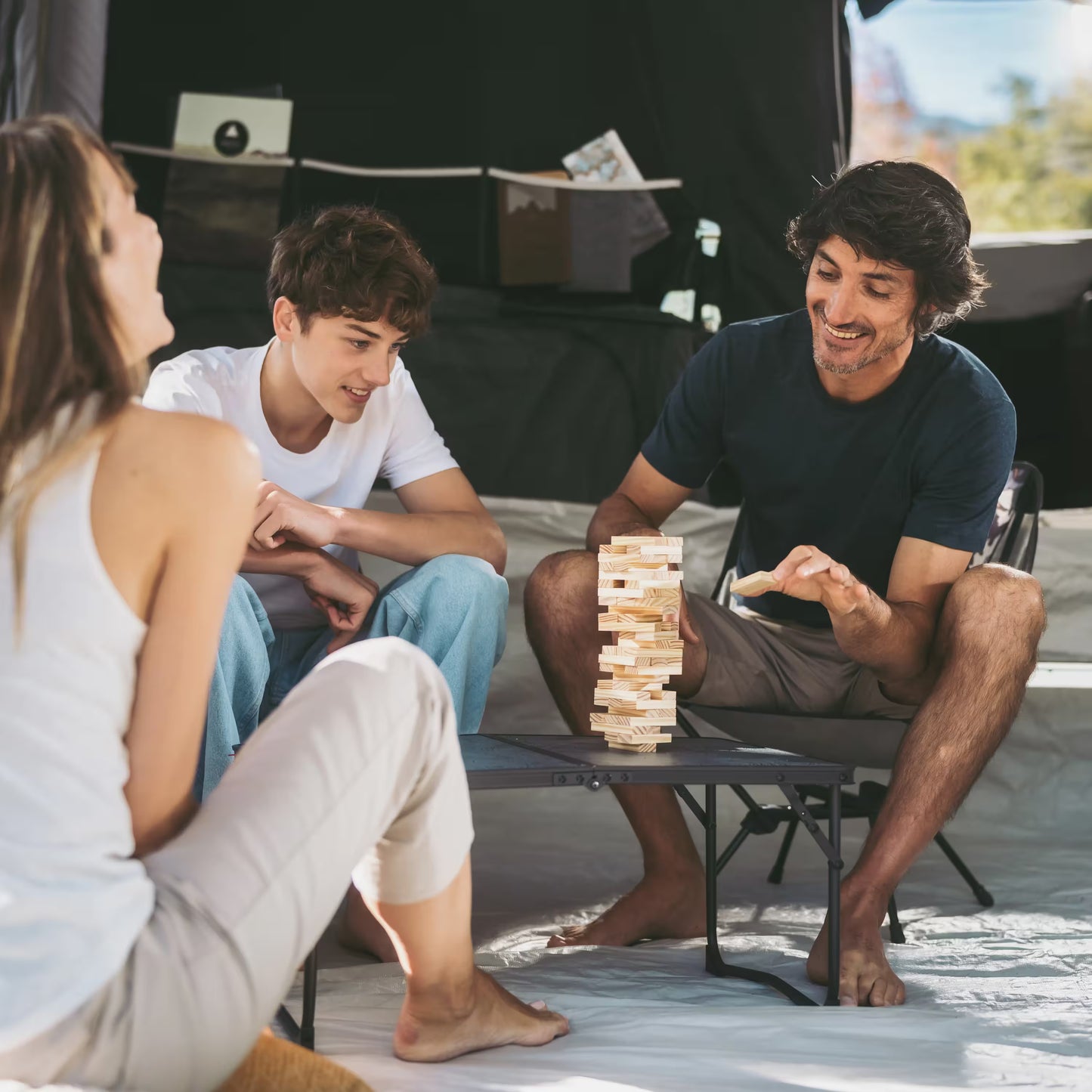 QUECHUA - Low folding camping table