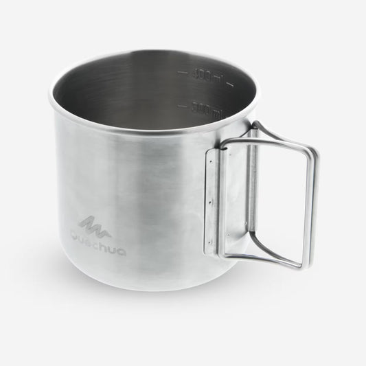 QUECHUA - Stainless Steel Cup (0.4 L)