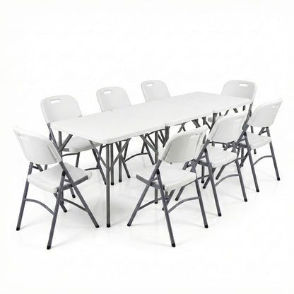 Square Dining Table Set (3 Tables + 8 Chairs)