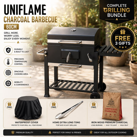 Uniflame Charcoal Barbecue (60cm)( Display item) + Saving Bundle