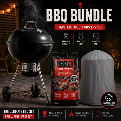 Weber Master-Touch GBS E-5750 + FREE Weber Briquettes & Waterproof Cover