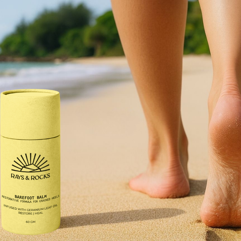 Shop Rays & Rocks barefoot balm in 60gm online. Best foot lotion & safest foot cream