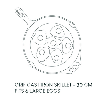 Grif - Cast Iron Skillet - 30cm